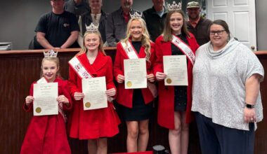 Strawberry Queens recognized at Thorsby City Council Meeting