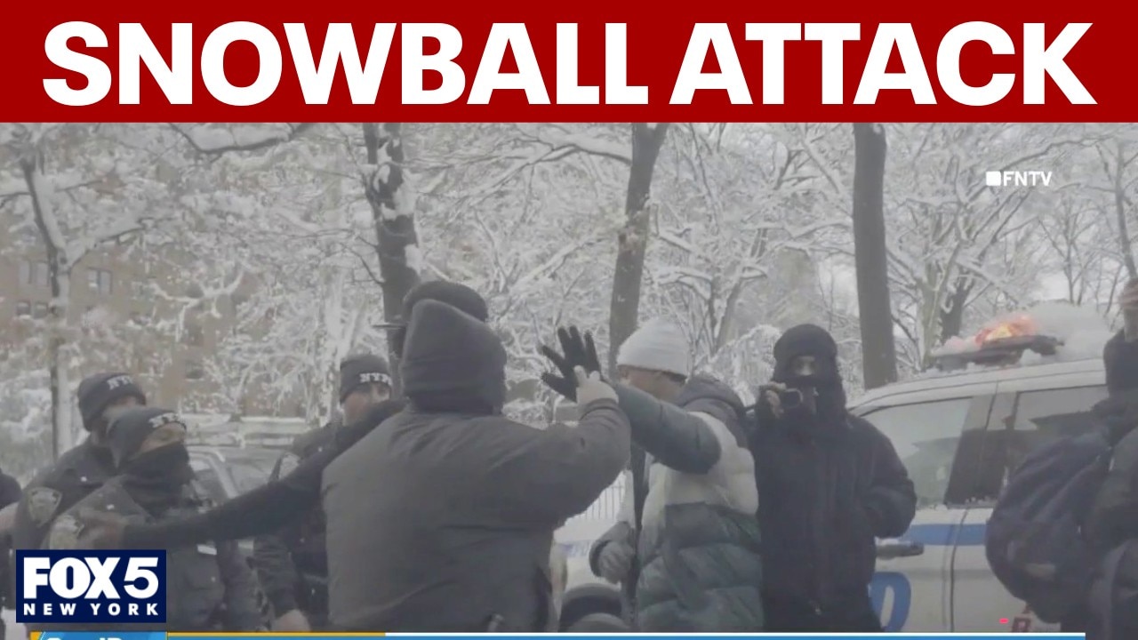 NYPD officers pelted with snowballs at Washington Square Park