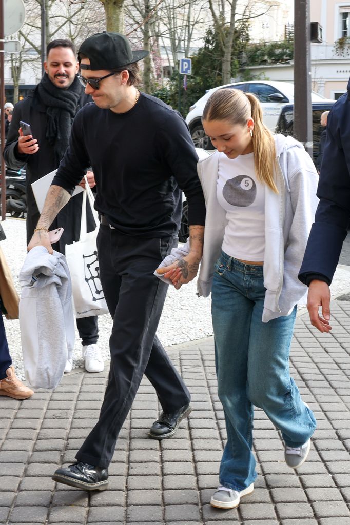 Brooklyn Beckham and Harper Beckham