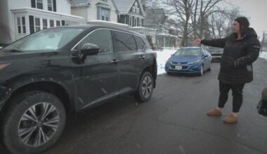 Snowplow damages parked car in Dunkirk, highlighting New York State law