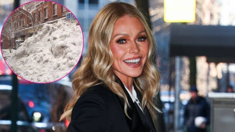 Kelly Ripa shared photos of her $27 million Manhattan home buried in snow after the NYC blizzard.MEGA/@kellyripa/Instagram