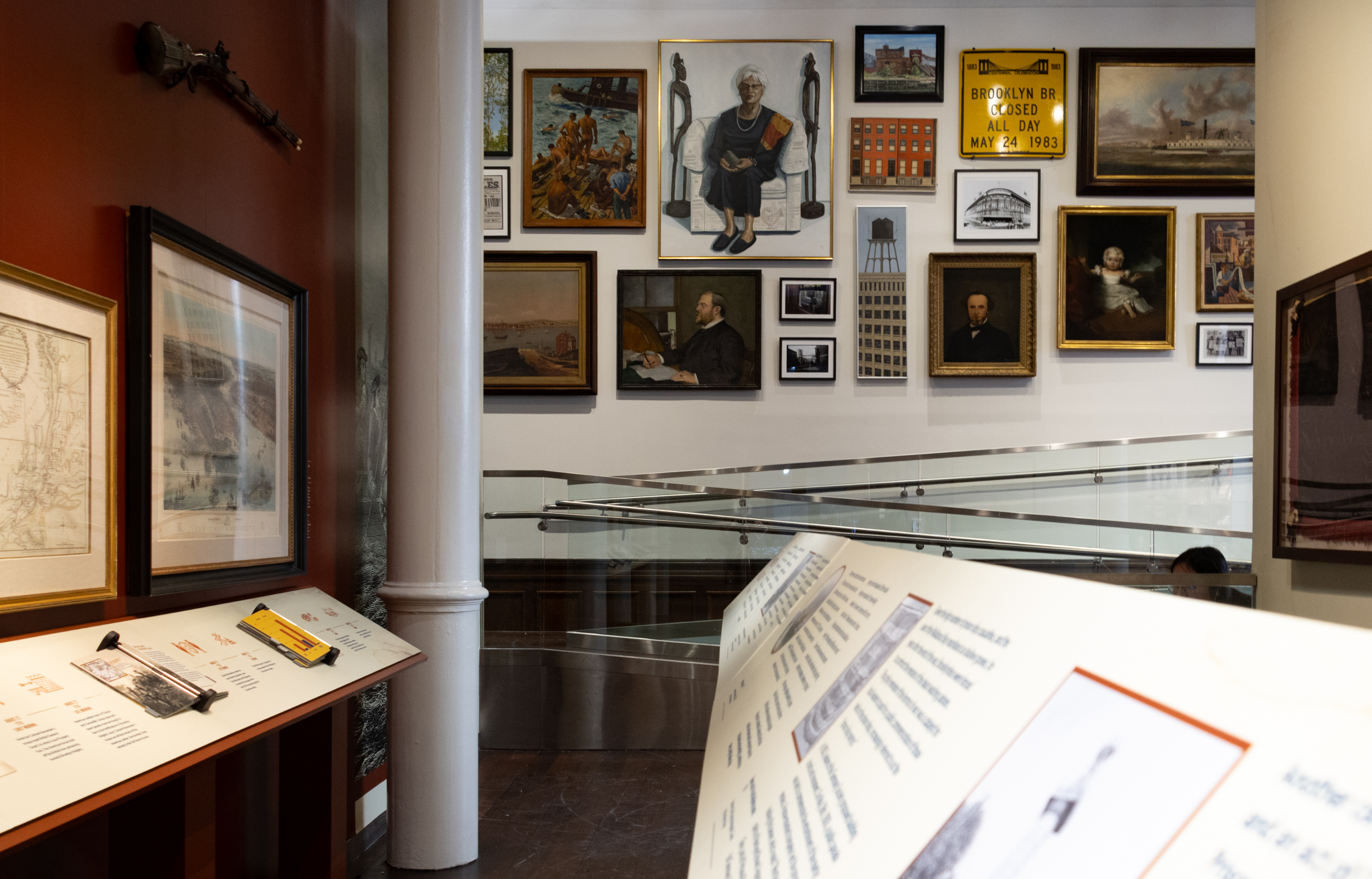 wall of paintings and artwork