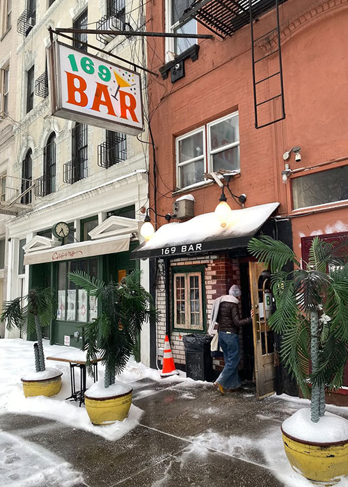 169 Bar is one of the best dive bars in New York City.