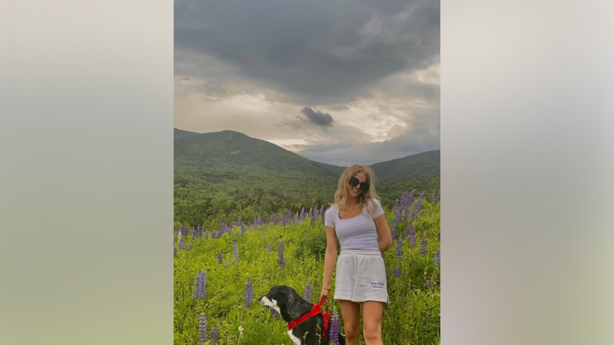 Brianna Mohr with her dog