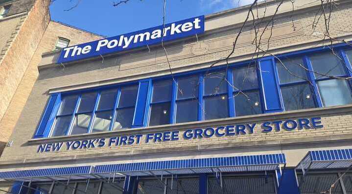Doorman waits in line for hours at NYC's 'first free grocery store'. How it works and what it says about food costs