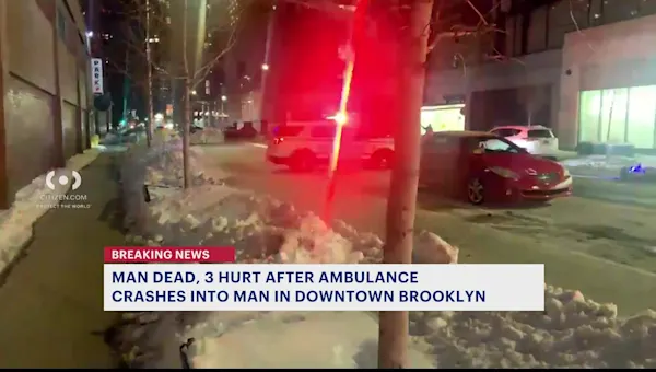 News 12 | Brooklyn | E-bike rider fatally struck by ambulance in Downtown Brooklyn