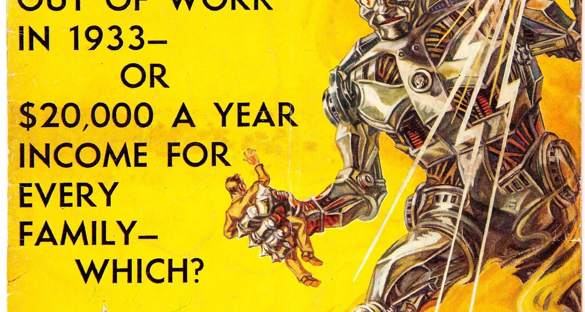 Norman Saunders, Cover for the Technocrats’s Magazine, 1933.