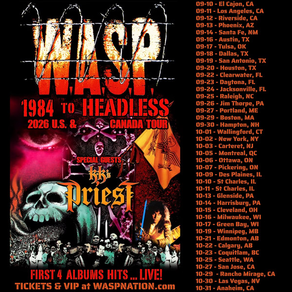 CarteretPAC presents W.A.S.P. with "1984 to Headless" Tour