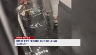 News 12 | Brooklyn | Burst pipe floods out high-rise apartment in Flatbush