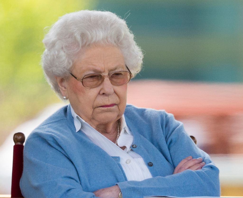 WINDSOR, ENGLAND - MAY 09:  Queen Elizabeth II watches her horse Sparkler in the Flat Ridden Sport Horse event on the first day of The Royal Windsor Horse show at Home Park on May 9, 2018 in Windsor, England.  (Photo by Mark Cuthbert/UK Press via Getty Images)WINDSOR, ENGLAND - MAY 09:  Queen Elizabeth II watches her horse Sparkler in the Flat Ridden Sport Horse event on the first day of The Royal Windsor Horse show at Home Park on May 9, 2018 in Windsor, England.  (Photo by Mark Cuthbert/UK Press via Getty Images)