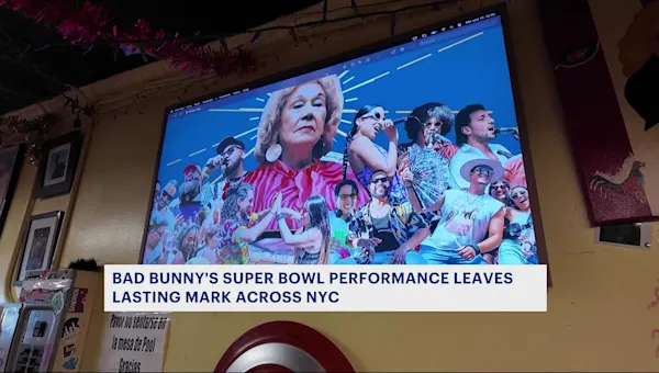 News 12 | Brooklyn | Bad Bunny honors Williamsburg icon Toñita in Super Bowl halftime show