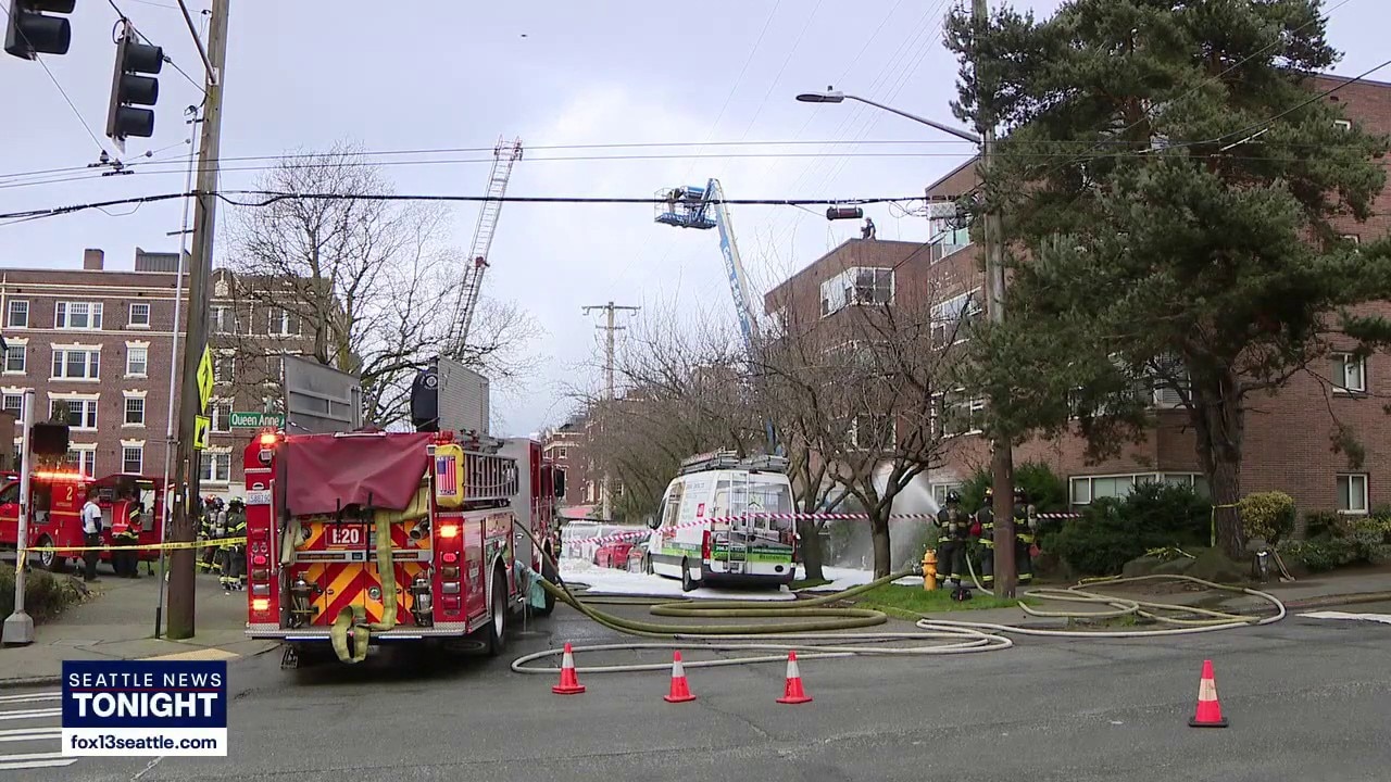 Man rescued from lift after fire, natural gas leak