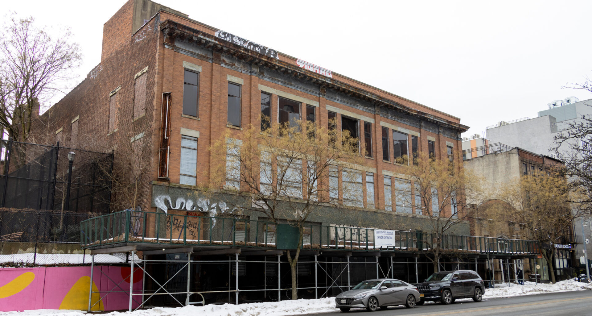 empty brick building
