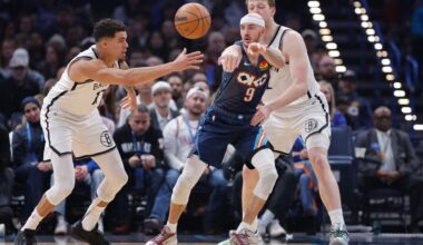 Sloppy Nets get rough reminder from Thunder in blowout loss