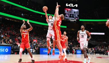 Nets blow double-digit lead as offense goes cold late in loss to Hawks