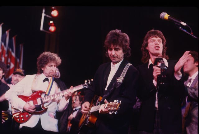Dylan, Harrison, & Jagger Perform At The Rock & Roll Hall Of Fame Awards