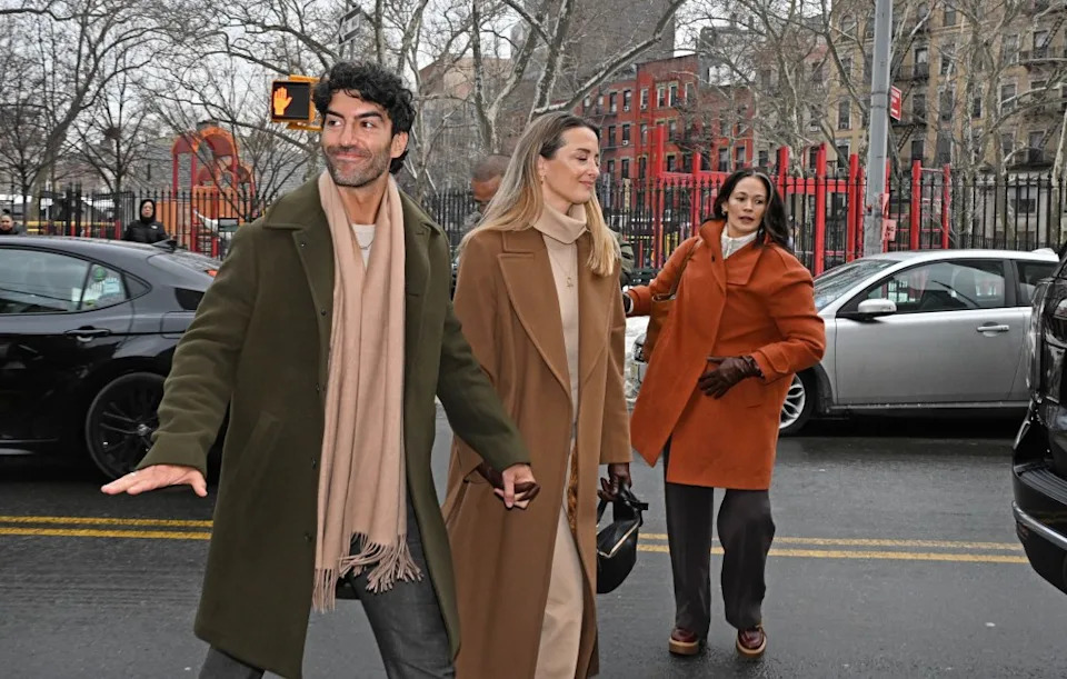 The duo walked hand-in-hand on Wednesday. Gregory P. Mango for NY Post