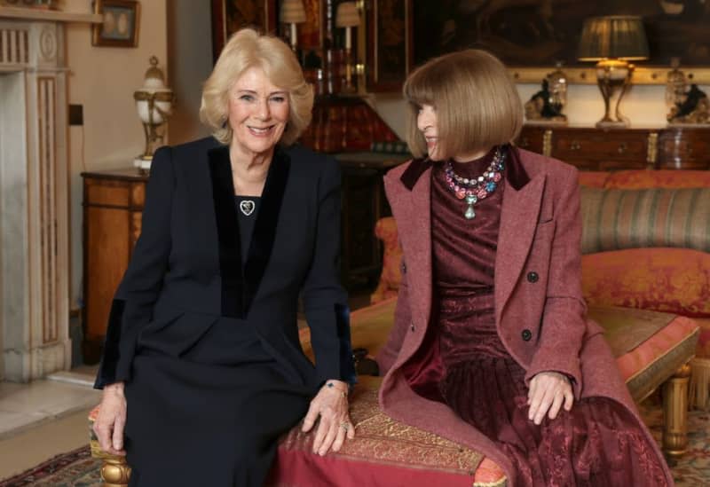 Queen Camilla and Anna Wintour | Source: PA