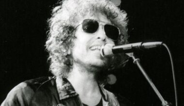 Bob Dylan performing in 1982