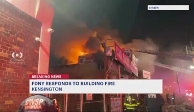 News 12 | Brooklyn | Crews battle 2-alarm blaze at Kensington auto shop