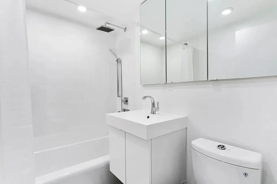 A bathroom seen in unit another unit mentioned in the files. Courtesy of Corcoran