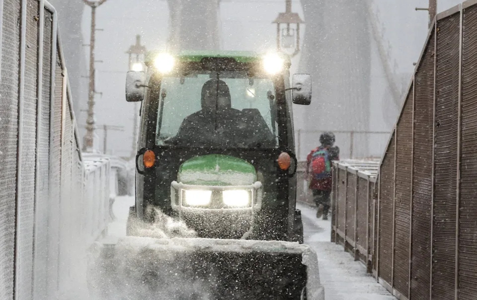 Roads and schools in New York have been shut down due to a major storm
