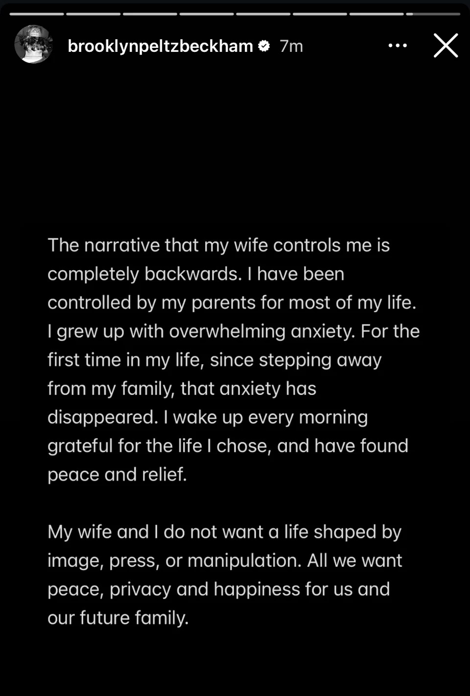   Instagram @brooklynpeltzbeckham / Via Instagram: @https://www.instagram.com/brooklynpeltzbeckham/?hl=en