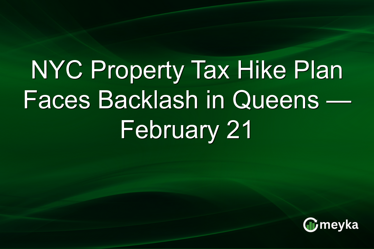 NYC Property Tax Hike Plan Faces Backlash in Queens — February 21