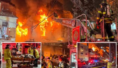 Massive 4-alarm NYC house fire injures 7 people, 2 firefighters