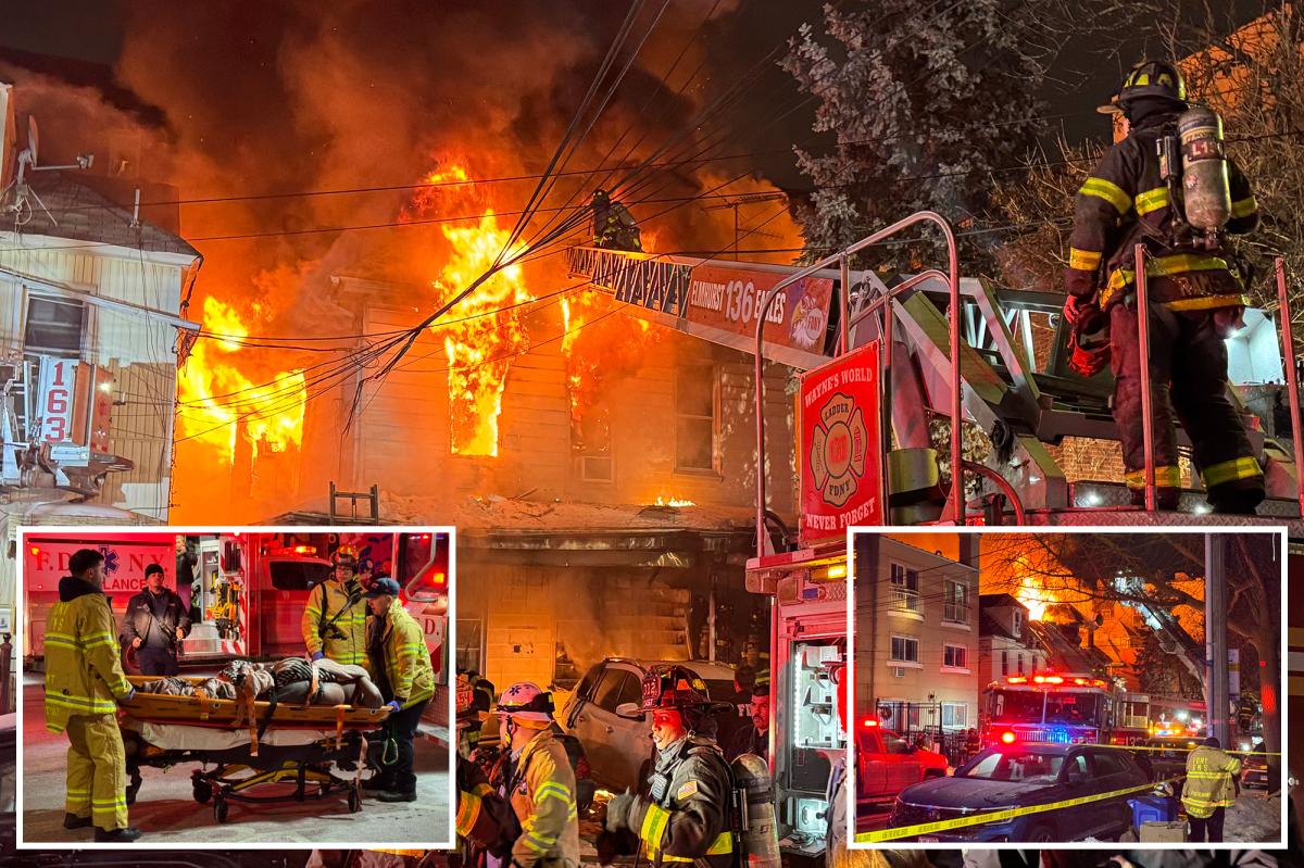 Massive 4-alarm NYC house fire injures 7 people, 2 firefighters