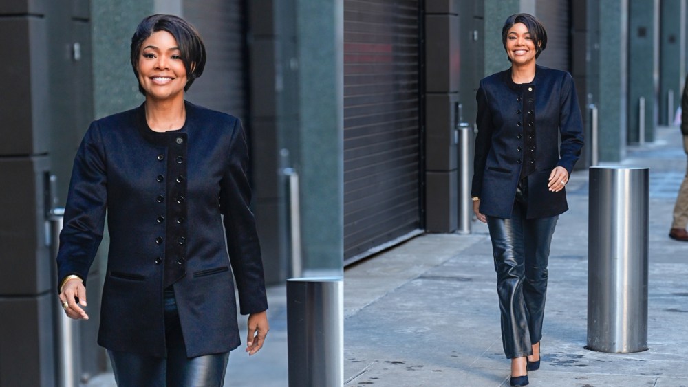 Gabrielle Union wears Giuliva Heritage seen on Feb. 4 in New York City.