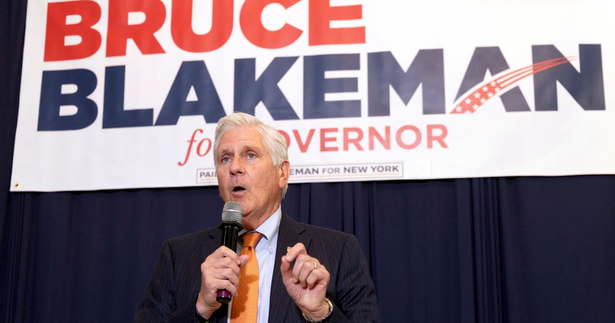 NY governor's race: Bruce Blakeman to pick running mate against Gov. Hochul