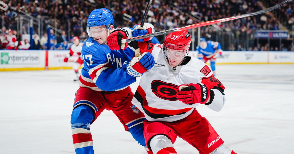 Hurricanes top Rangers 2-0 - CBS New York