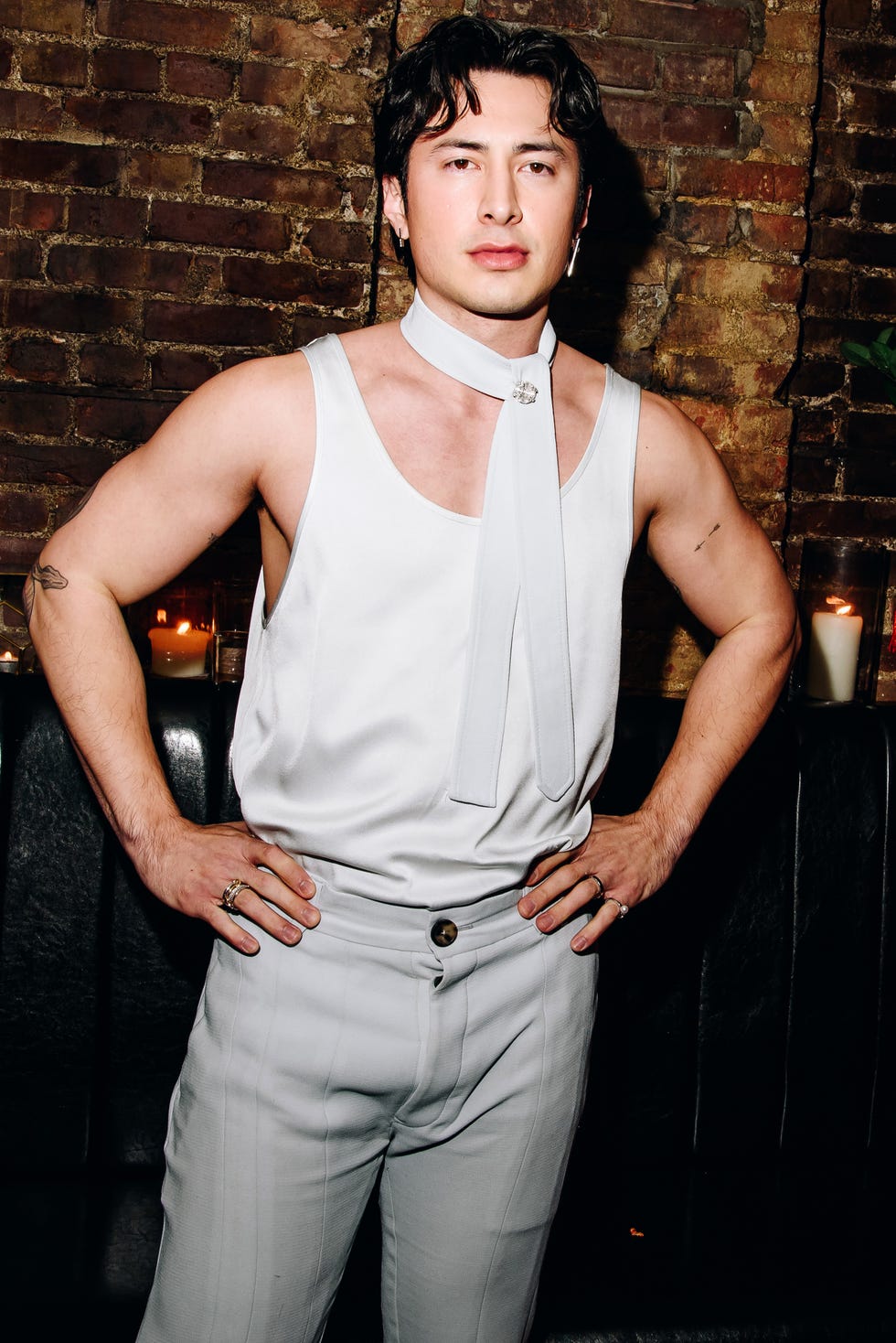 hudson williams at the gold house lunar new year event during rtw fall 2026 on february 12, 2026 in new york, new york. (photo by nina westervelt/wwd via getty images)