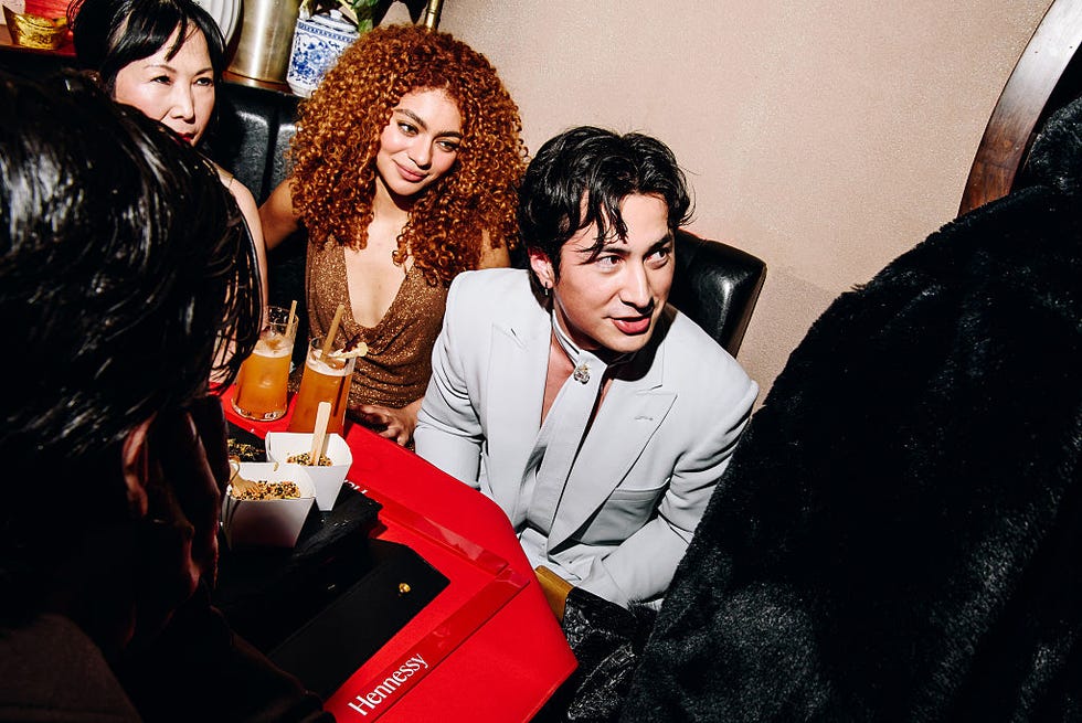 ksenia daniela kharlamova and hudson williams at the gold house lunar new year event during rtw fall 2026 on february 12, 2026 in new york, new york. (photo by nina westervelt/wwd via getty images)