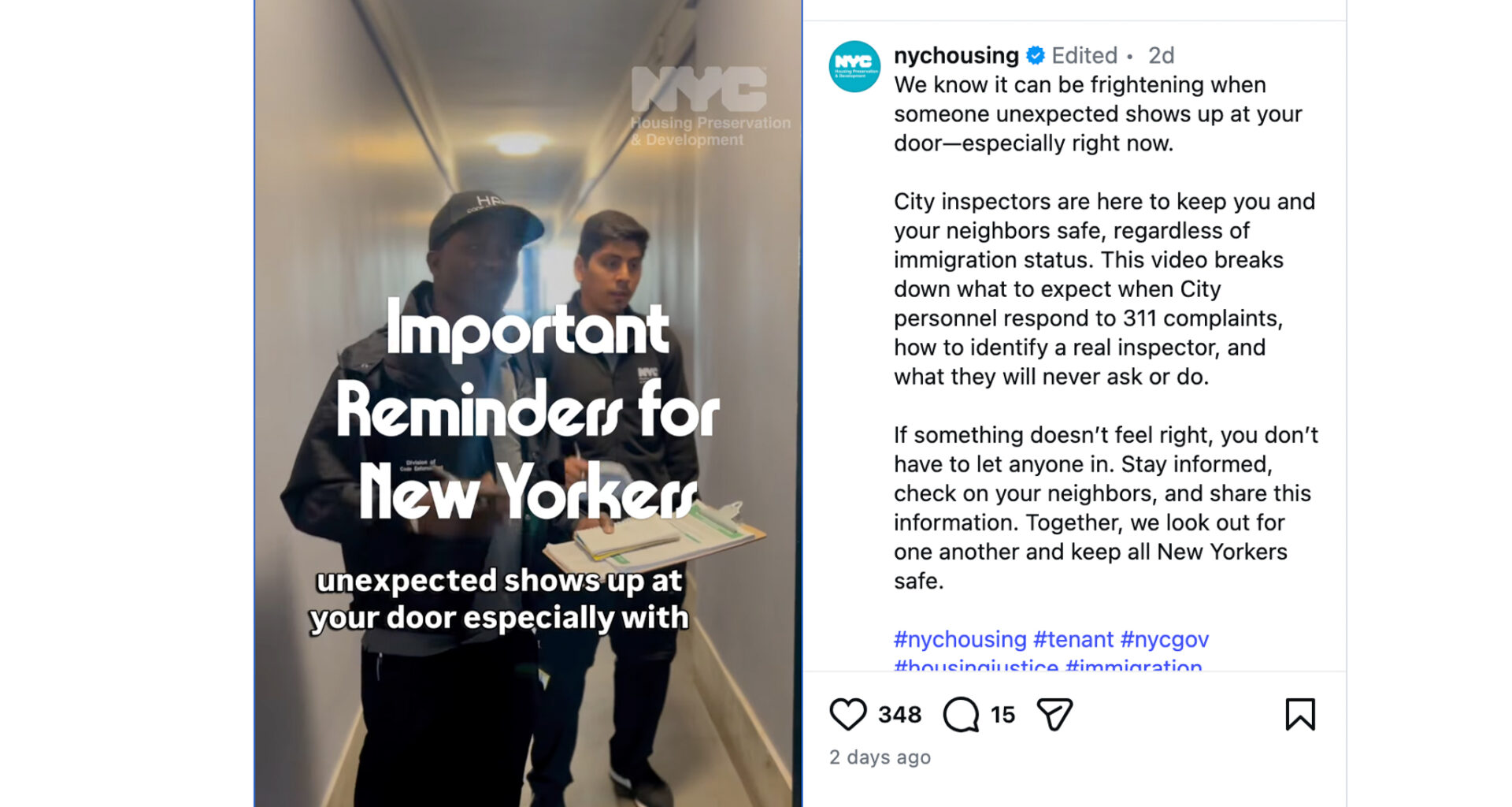 City Officials Warn That Immigration Enforcement May Be Impersonating Housing Inspectors