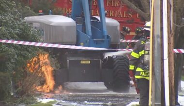 Massive response to Queen Anne fire after crane hits power lines; operator trapped for hours – KIRO 7 News Seattle
