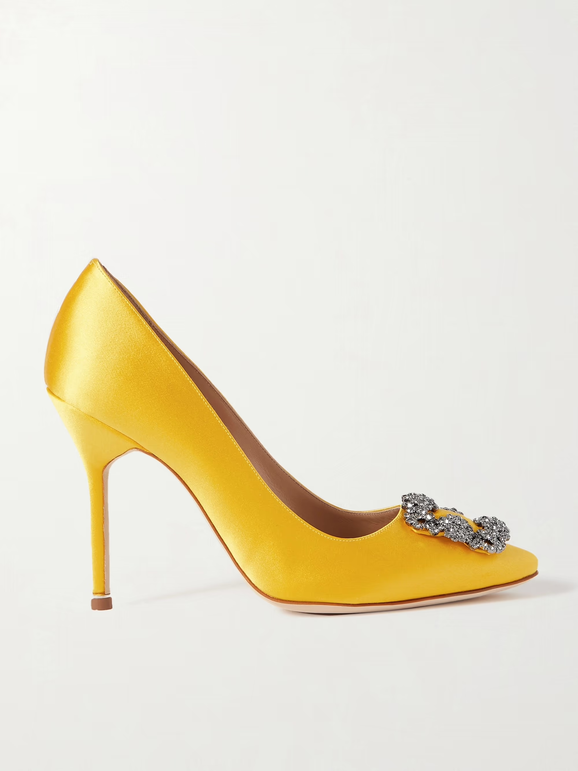 Manolo Blahnik Hangisi pumps in yellow