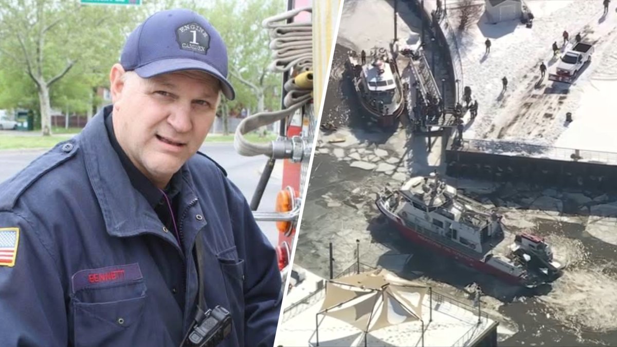 Camden firefighter dies after falling into icy Delaware River – NBC New York