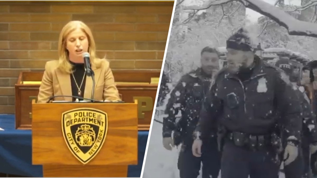 NYPD commissioner defends officers in snowball fight video – NBC New York
