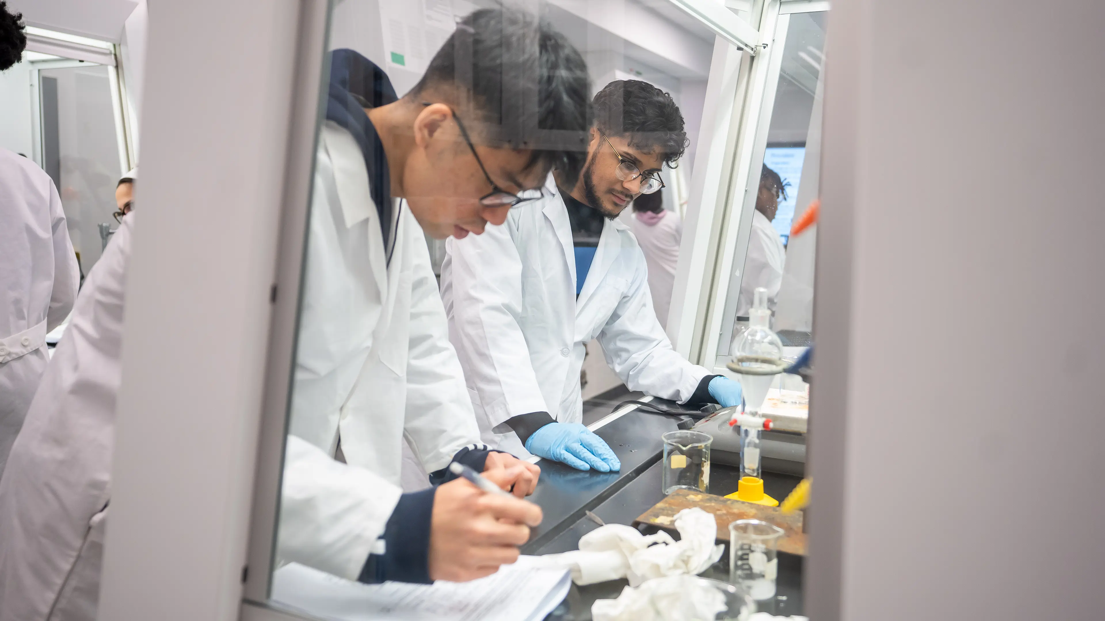 STEM Students working in Lab