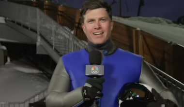 Colin Jost tests what it would be like to bobsled in the Olympics – NBC New York