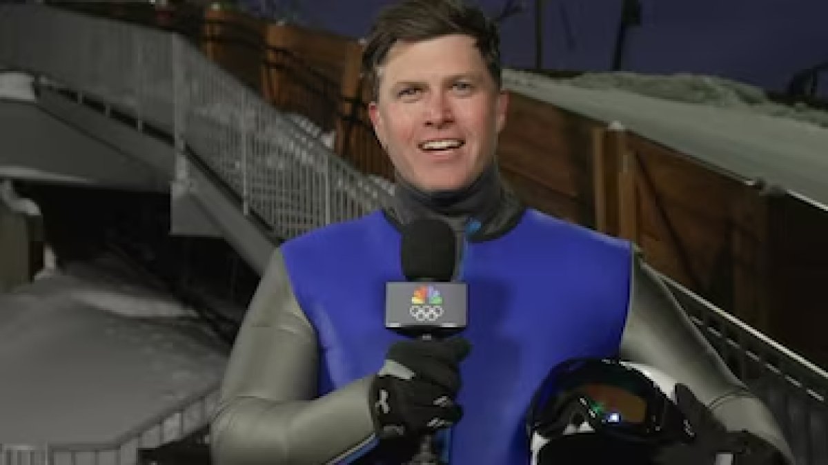 Colin Jost tests what it would be like to bobsled in the Olympics – NBC New York
