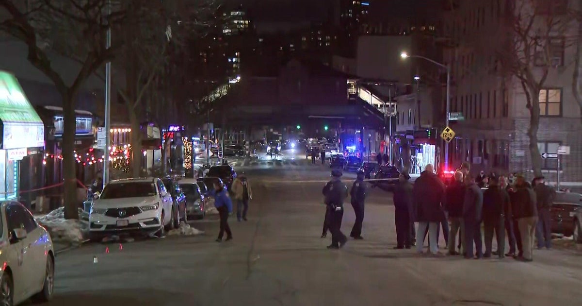 NYPD presence in the street near elevated subway tracks 