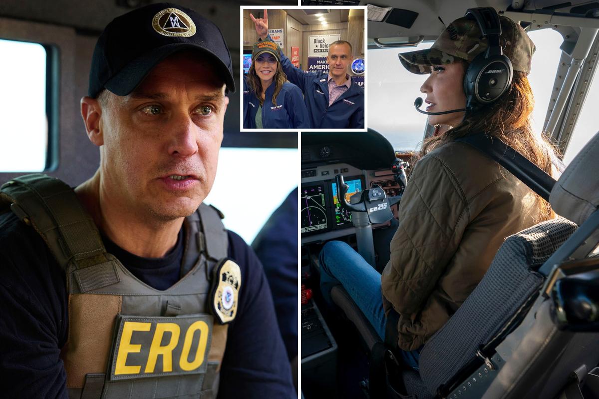 Corey Lewandowski fired pilot for leaving Kristi Noem's blanket on plane as sources say pair 'spending nights regularly' together