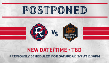 Schedule Update | Revolution’s home match vs. Houston Dynamo FC postponed