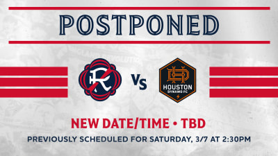 Schedule Update | Revolution’s home match vs. Houston Dynamo FC postponed