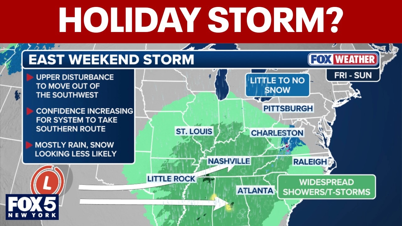 Tracking potential storm ahead of Presidents' Day