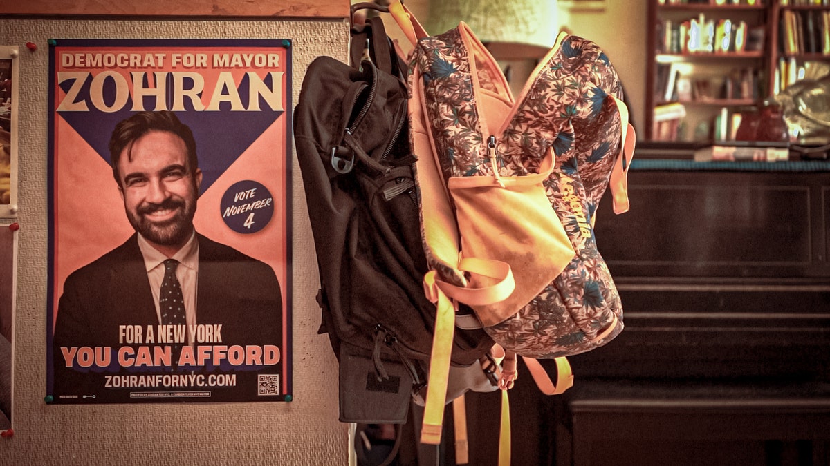 Mamdani campaign poster in New York City