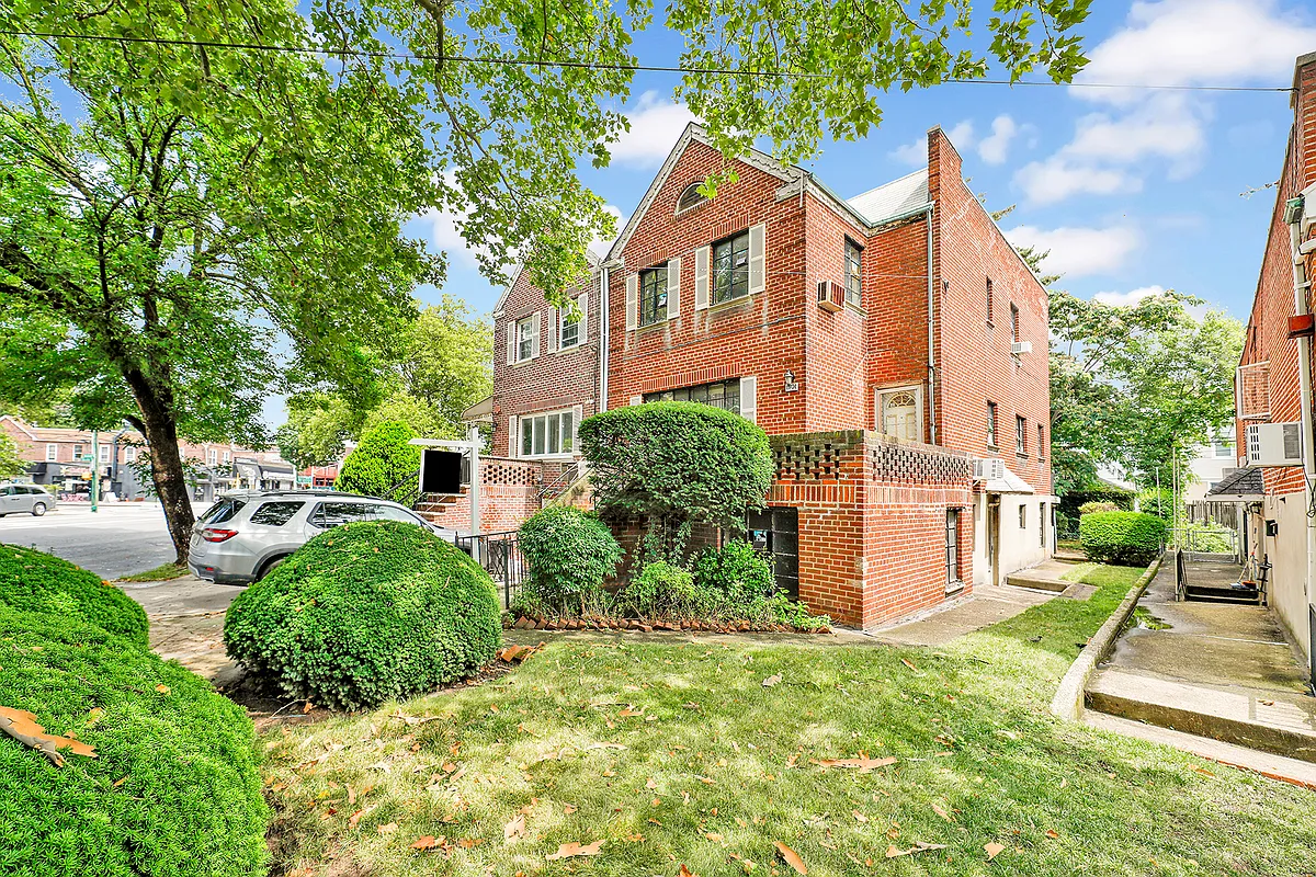 brick exterior of a semi-detached house